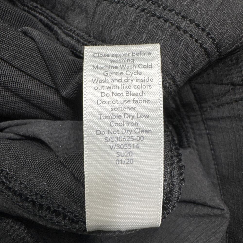 Athleta Trekkie Pant Womens 2 Black Stretchy Pull-On Pockets Zip Adjustable Hem - Picture 10 of 10